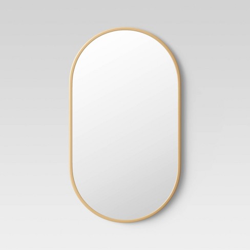 16" x 28" Metal Oval Pill Mirror - Project 62™ - image 1 of 3