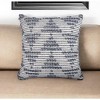 20" White and Natural Geometric Throw Pillow - 2 of 4
