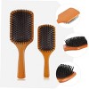 Portable Hair Brush for Women Wooden Hair Comb Paddle Brush Hairdressing Brush - 4 of 4