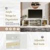 TV Stand Entertainment Center With Storage Cabinets For TVs Up To 75", 4 Doors Media Cabinet With Divider For Living Room Bedroom - 4 of 4