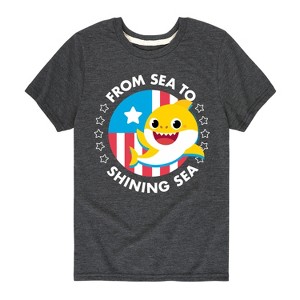 Boys' - Baby Shark - From Sea to Shining Sea Short Sleeve Graphic T-Shirt - 1 of 4