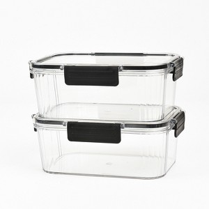 SharpChef Airtight Food Storage Container Set with Easy locking lid, Leakproof, Storage For Sugar, Coffee, Beans, Candy, BPA-Free - 41 oz / 5 cups - 1 of 4