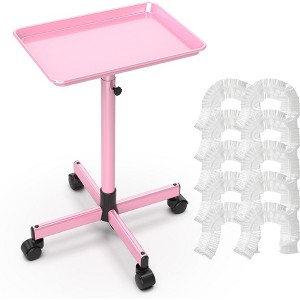 TASALON Adjustable Salon Tray with 10 Plastic Films - Pink - 1 of 4