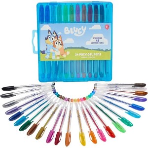Bluey Gel Pen Set for Kids, 24 Pack with Glitter Gel Pens, Cute Pens for Boys and Girls - 1 of 1