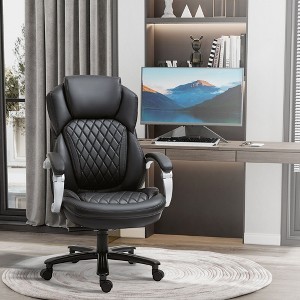 NicBex Adjustable Office Chair Modern Rotatable Ergonomic Executive Office Chair with 5 Castors, Wide Seat and High Back for Office, Study - 1 of 4