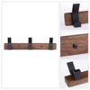 REGALWOVEN Wall-mounted Metal Wood Hat Coat Rack with 3 Hooks 11.8x2 In 1 Pc - 3 of 4