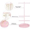 3-Tier Jewelry Display Stand with Adjustable Height, Necklace Organizer Tree for Long Chains & Bracelets, Gift for Women - 4 of 4