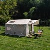9.8x13ft Inflatable Glamping Camping Tent with Canopy and Pump, Waterproof Windproof Blow Up Family Cabin Tent for Easy Setup-The Pop Home - 2 of 4