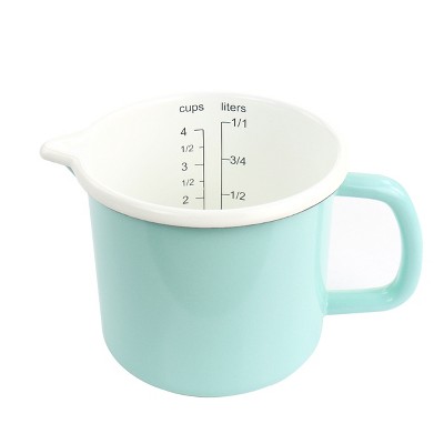 Martha Stewart Enamel on Steel Measuring Cup in Turquoise