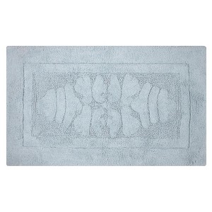Knightsbridge Cipher 220 GSF Non Skid Back Bath Rug 21 x 34 - Light Blue - 1 of 4