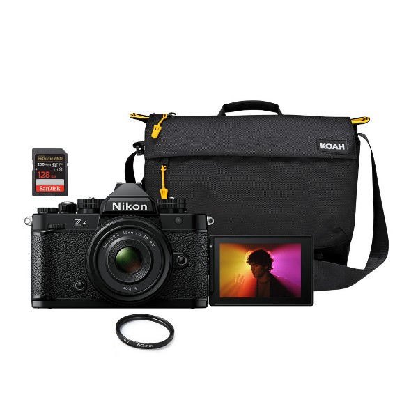 Cámara Mirrorless Nikon Z f con Lente 40mm y Bolso para Cámara Tipo Mensajero