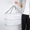 Unique Bargains Single Layer Drying Basket Gray 1 Pc - 2 of 4