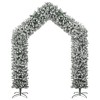 vidaXL Christmas Tree Arch with Flocked Snow 106.3" - 2 of 4