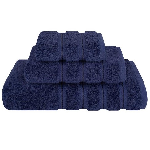 6pc Roman Super Soft Cotton Bath Towel Set Blue : Target