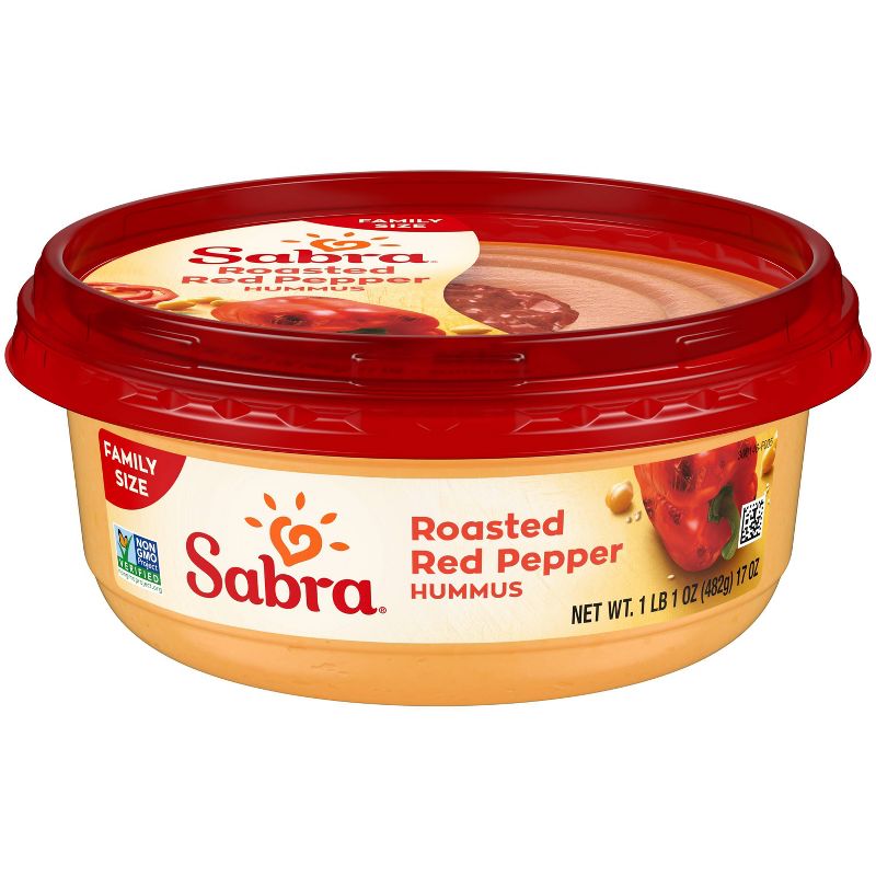 Sabra Roasted Red Pepper Hummus - 17oz, 4 of 7