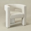 KINWELL 28" Wide Boucle Upholstered Square Armchair - 4 of 4