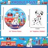 Hachikiko Firetruck and Dog Plates Napkins Set,Fire Station Dinner Plates Spotted Dogs Napkins Disposable Tableware Fire Truck Birthday Decorations - 2 of 4