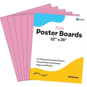 Poster Board Lightweight Craft Backing Boards for Presentations Office Sign Blank Painting Board Smooth Surface Poster Sheets for School - 1 of 4