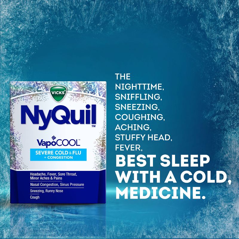 Vicks DayQuil &#38; NyQuil Severe VapoCOOL Cold &#38; Flu Medicine Caplets - 24ct, 6 of 8
