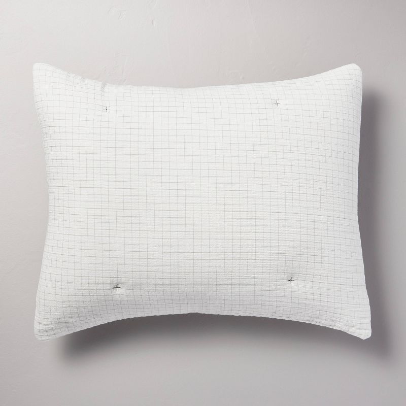 3pc Mini Grid Stitch Comforter Bedding Set - Hearth & Hand™ with Magnolia, 5 of 7