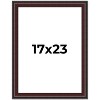 PosterPalooza | Linear Brown Picture Frame - UV Acrylic, Foam Board Backing, Hanging Hardware - 2 of 4