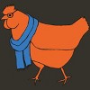 Junior's Design By Humans The Hipster Chicken By TabithaDesigns T-Shirt - 2 of 3