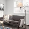 Cal Lighting 100W 3 way Ashland mini arc metal floor lamp with gooseneck 2W led reading light - 4 of 4