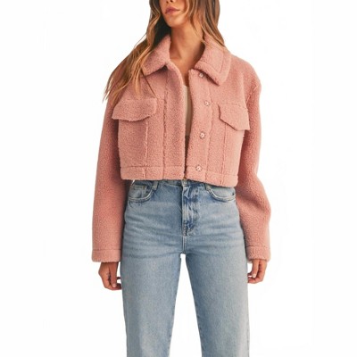 Women's Wo's Sheared Crop Jacket - MABLE