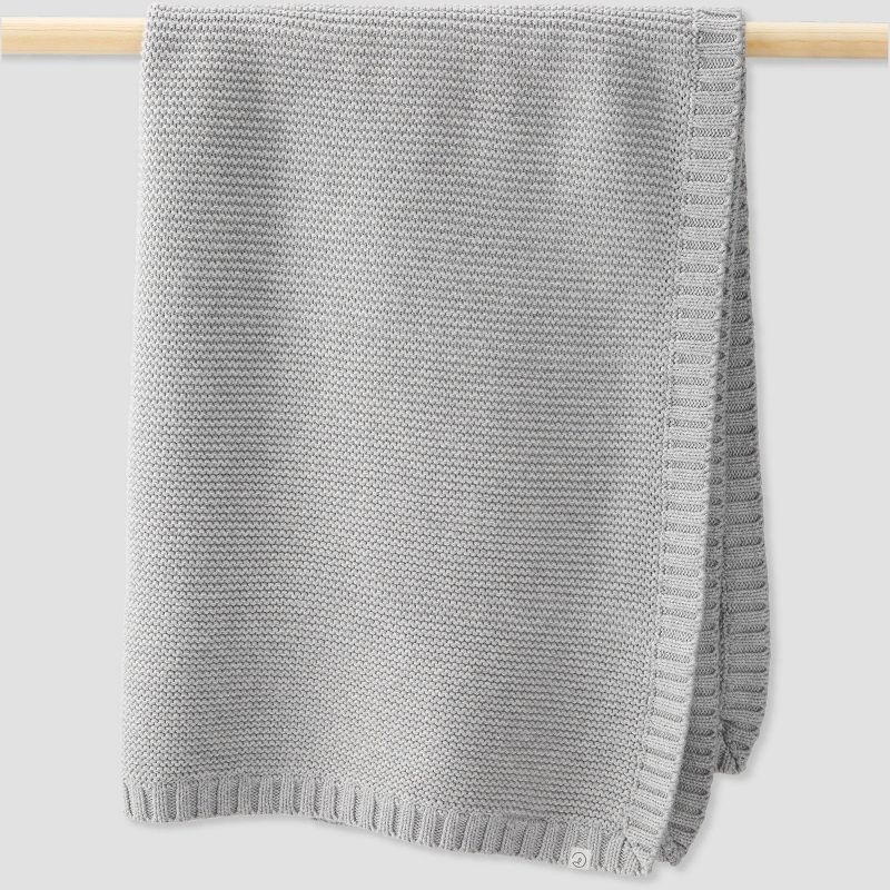 Little Planet by Carter&#39;s Sweater Knit Blanket - Gray, 1 of 4