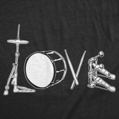 Мужские футболки Crazy Dog T-Shirts, Inc. Mens Funny T Shirts Love Drums Sarcastic Music Graphic Novelty Tee for Men - Crazy Dog Men's T Shirt For Music Lovers Black L — фото 2
