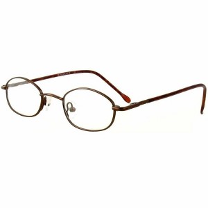 Flex Plus by Vivid FP-88 Designer Blue Light FIlter Reading Glasses in Brown 43mm +2.50 | Ladies | Oval Shape | X-Small Fit - 1 of 1