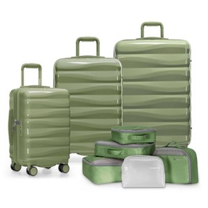Traveler's Choice Edinburgh 3pc Luggage Set with Packing Cubes