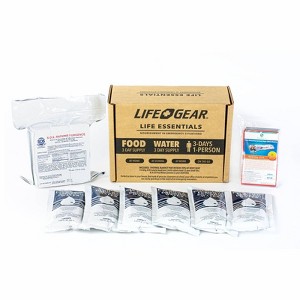 Life+Gear 72hr Food/Water and Thermal Blanket Kit: Emergency Survival Gear, Camping Preparedness, 9-Piece Set - 1 of 4