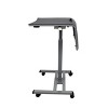 Hampden Furnishings Workflex Desk Pro Height Adjustable Desk with Pneumatic System and Casters Gray - 3 of 4