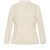 Women's Plus Size Cross Lane Shirt - cream | CITY CHIC - 4 of 4