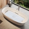 Non Slip Bathtub And Shower Mats 40x16 Extra Long Bath Tub Mat With Suction Cups & Drain Holes - Lux Decor Collection - 3 of 4