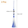 Unique Bargains Classic Bells DIY Craft Hanging Decoration Pendants with Tassels Blue 2 Pcs - 2 of 3