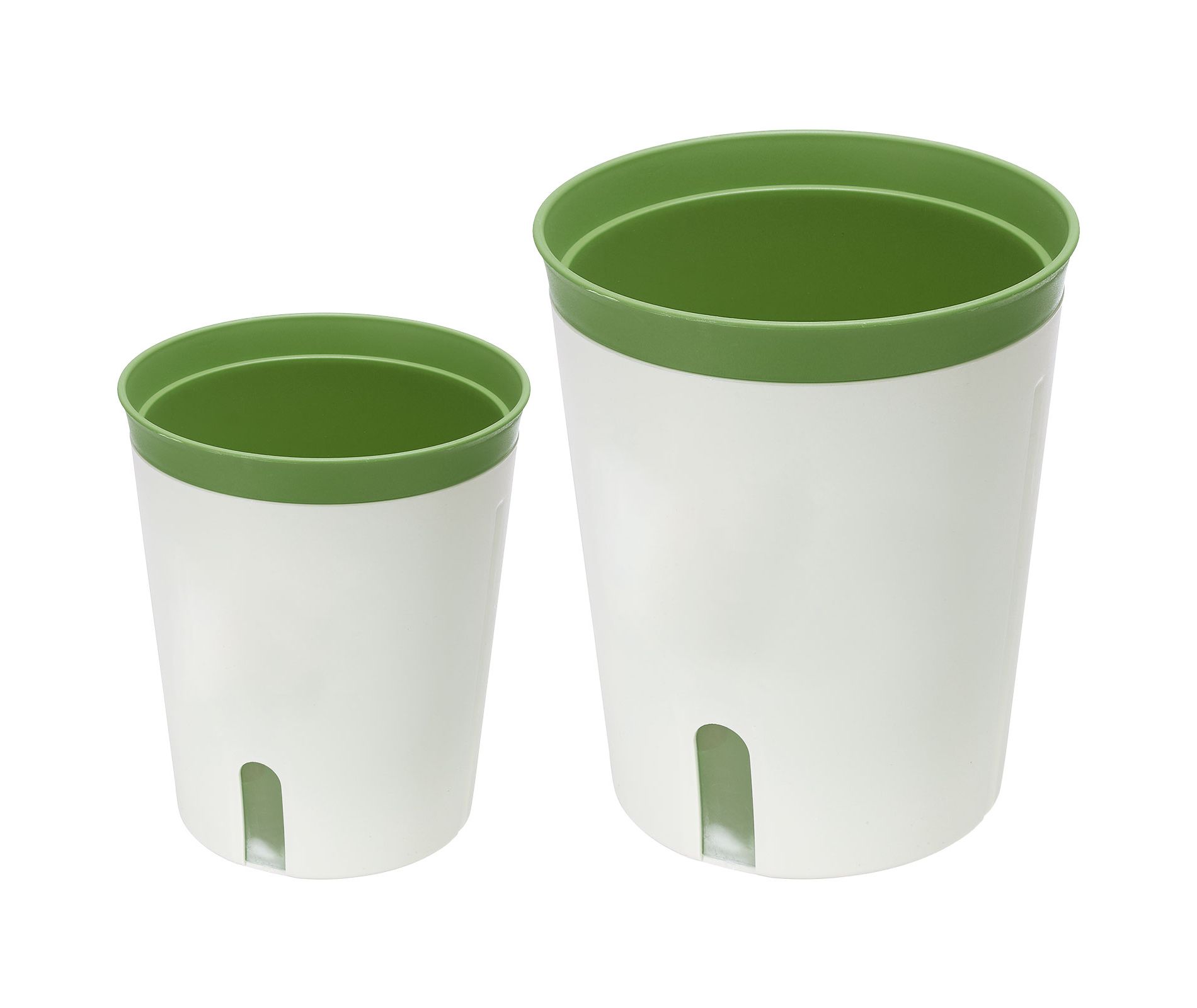 Unique Bargains Durable Lightweight PP Plastic Detachable Base Flower Planter 1 Set Green