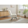 CAVINAS Modern Nursery Rocking Chair Accent Armchair with Adjustable Footrest,Luxury Teddy Glider Chair for Nursery,Bedroom&Living Room - 2 of 4