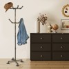 YIYIBYUS Industrial Coat Rack, Metal Pipe Coat Rack Stand Freestanding with 6 Hooks for Entryway, Hallway, Bedroom - 2 of 4