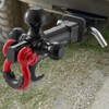 VEVOR Trailer Hitch, Tri-Ball Mount with Hook & D-ring, Trailer Ball Size 1-7/8", 2" & 2-5/16", Fit 2-Inch Hitch Receiver, Max 44000 lbs, Black - 2 of 4