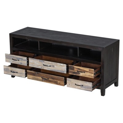 NicBex TV Stand for TVs up to 65 Inches,Modern Entertainment Center with 6 Drawers and 3 Shelves