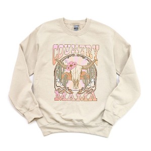 Simply Sage Market Women's Graphic Sweatshirt Country Mama Grunge - 1 of 3