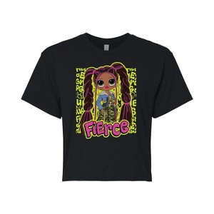 Women's - LOL Surprise! - Fierce Graffiti Cropped Graphic T-Shirt - 1 of 4