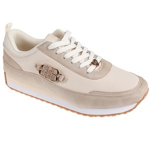 bebe Women's Fashion Sneakers - Casual Athletic Shoes with Multi-Material Upper and Dual Laces - 1 of 4