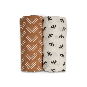 Cotton Swaddle 2 Pack - 1 of 4