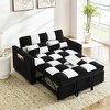 NicBex Modern Pull Out Sofa Bed Velvet Convertible Sleeper Sofa with Adjustable Back for Living Room - 4 of 4