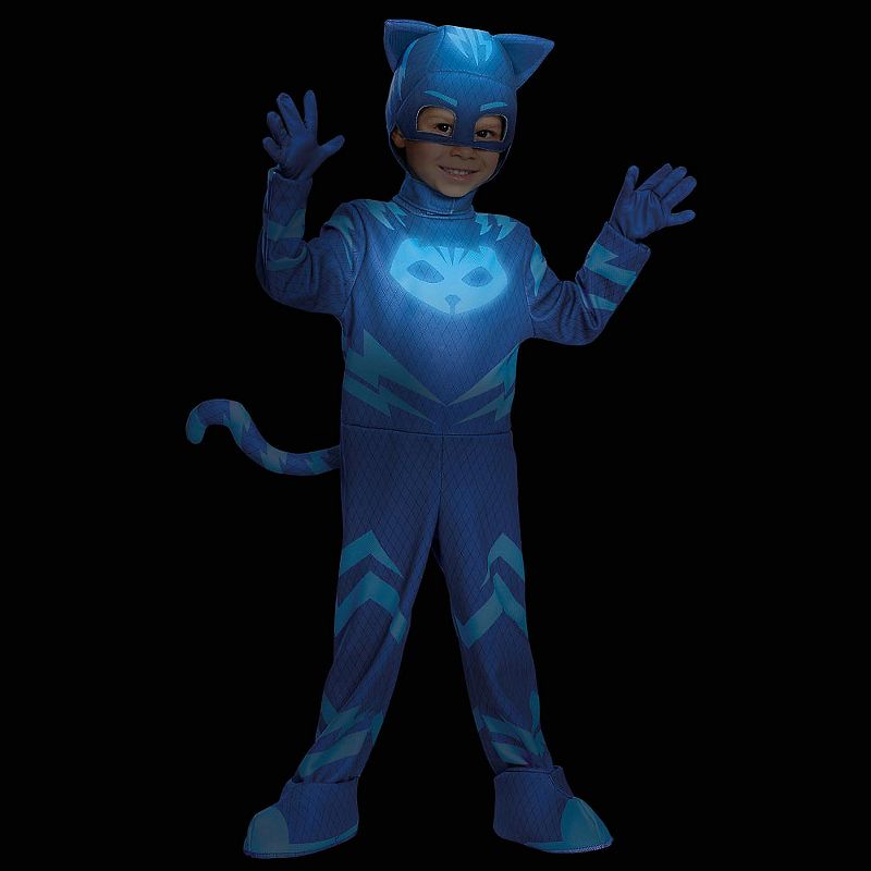 Disguise Toddler Boys' Deluxe PJ Masks Catboy Jumpsuit Costume, 2 of 5