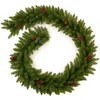 MOEPISY 9FT Prelit Artificial Christmas Garland with Dual Color LED Lights and Timer, Indoor Outdoor - 4 of 4