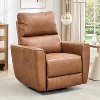 Nursery Glider Recliner with Swivel Rocking Motion, High Back PU Leather Chair for Nursery, Living Room and Bedroom - 2 of 4